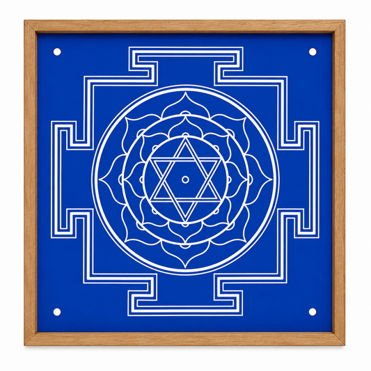 Rangly Jumbo Bhubaneshwari Yantra Rangoli Design Stencil Wooden 40x40 Inches Pack of 1 piece
