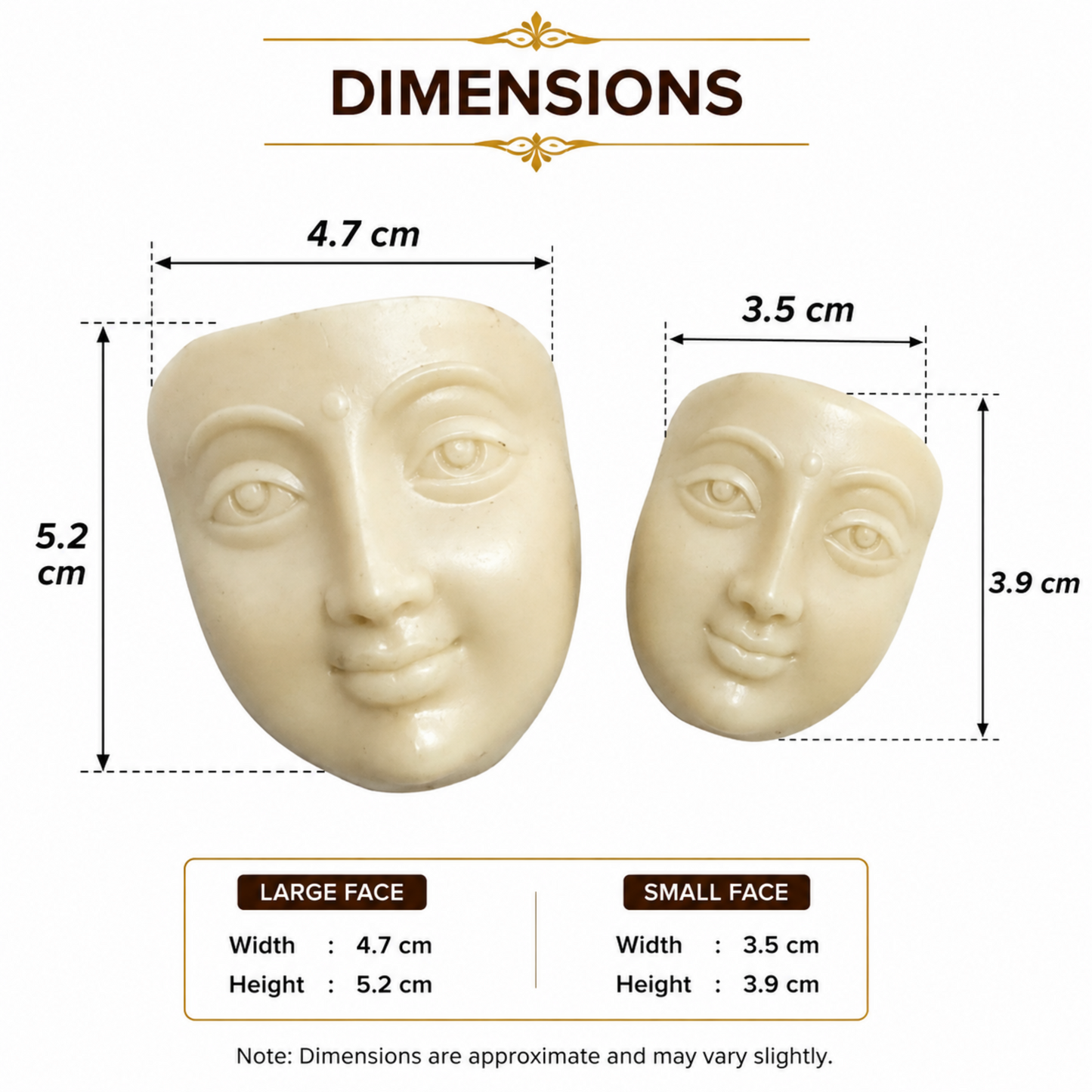 Hindu Goddess Durga Idol face Durga Puja Deepavali and Navaratri Festivals Worshipped fondant god Silicone Mold