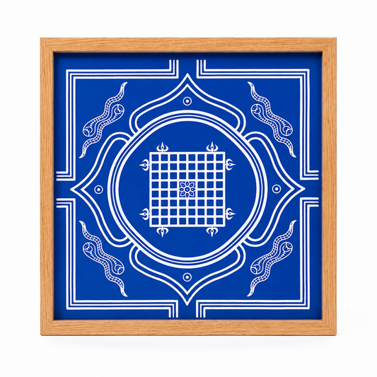 Rangly Vasthu Yantra Rangoli wooden Stencil -Elevate Your Spiritual Space
