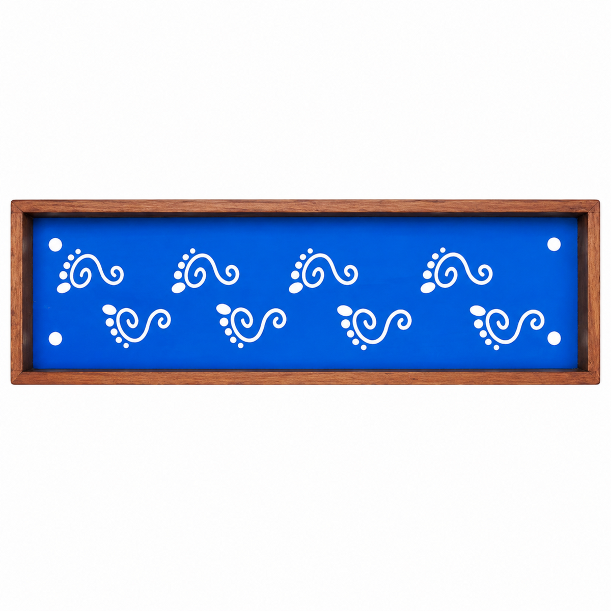 Rangly Krishna  Padam   Border Rangoli  Wooden17x5 Inches  Pack of 1 Piece