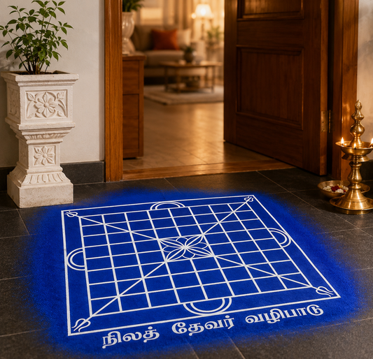 Nila Devar Valipadu / Bhoomi Puja Yantra wooden Stencil - Harmonize Your Home