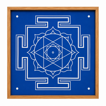 " Shri Devi Kamala" Aspect Yantra Dasa mahavidya Rangoli wooden Stencil -Elevate Your Spiritual Space