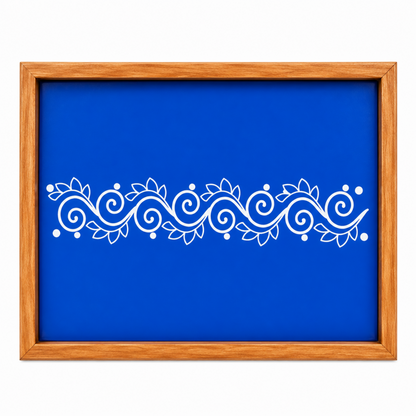 Rangly Flower-Border-Instant-Rangoli-Stencil-5*30 inches Pack of 1 Piece