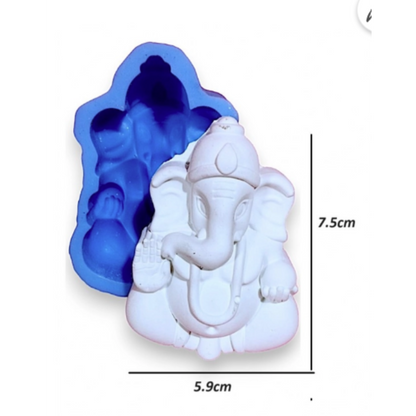 Hindu God Ganesha Festivel Idol Sculpture Decoration Worship ART and Craft Silicone Moulds