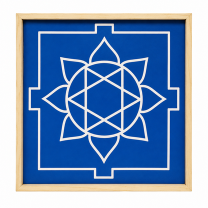 Rangly Ganesh Mandala Yantra Rangoli Design Stencil Wooden 25x25 Inches Pack of 1 piece