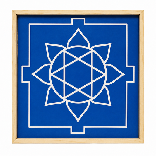 Rangly Ganesh Mandala Yantra Rangoli Design Stencil Wooden 25x25 Inches Pack of 1 piece