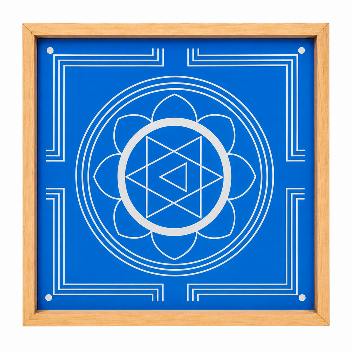 Rangly Ganesh Mandala Yantra Rangoli Stencil Wooden 12x12 Inches Pack of 1 piece