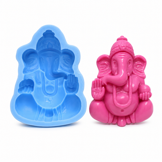 Hindu God Ganesha Festivel Idol Sculpture Decoration Worship ART and Craft Silicone Moulds