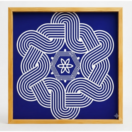 Rangly Big Free Hand Kolam Pack of 1 piece - WJ3005