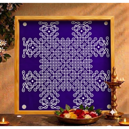 Rangly  Royal Classic Sikku Big Kolam Stencil  Pack of 1 piece - WJ2415