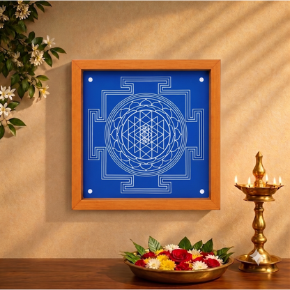 Shri Tripura Sundari Shodashi Yantra  Rangoli wooden Stencil -Elevate Your Spiritual Space