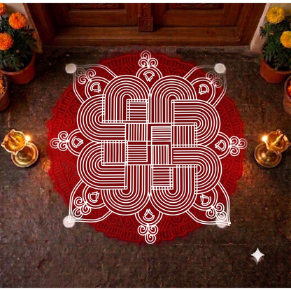 Rangly Big Padi Kolam Pack of 1 piece - WJ3004