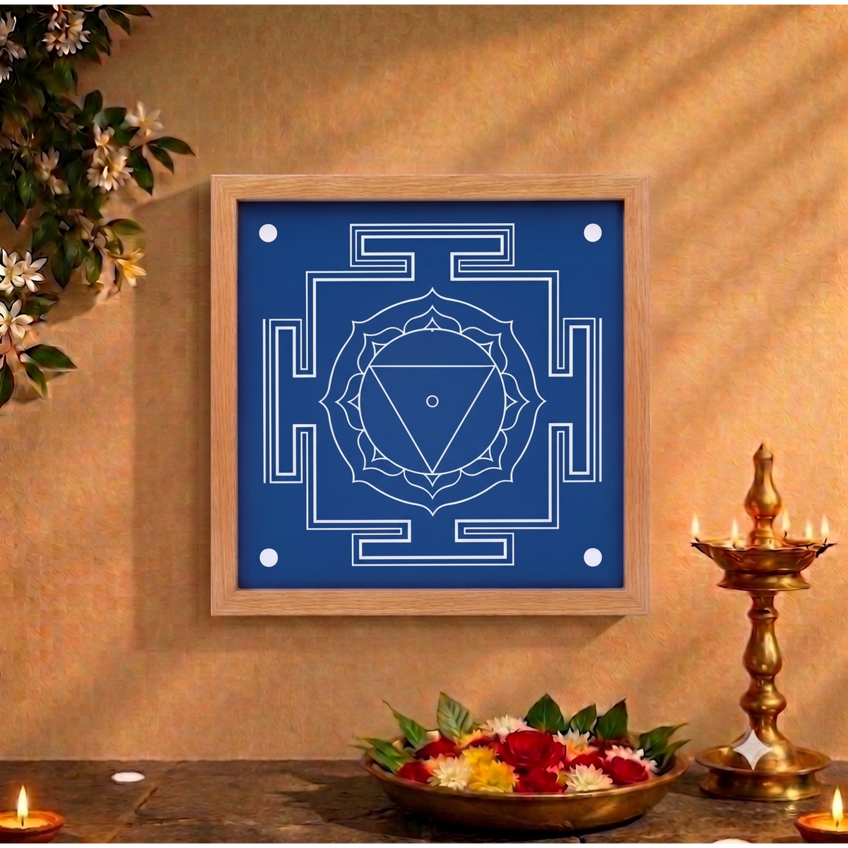 "Shri Tara" Aspect Yantra Dasa mahavidya Rangoli wooden Stencil -Elevate Your Spiritual Space