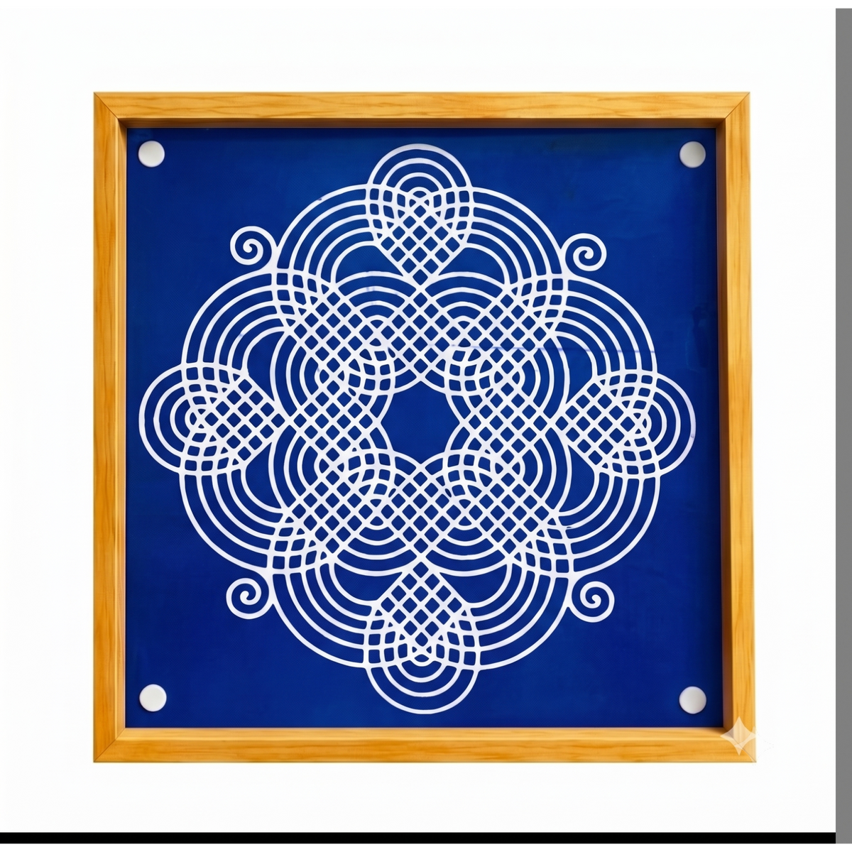 Rangly Square Rangoli Stencil  Pack of 1 piece -WJ2406