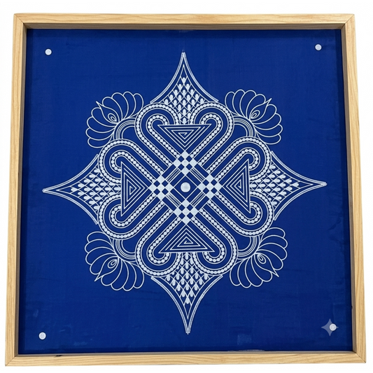 Rangly Square Rangoli Stencil  Pack of 1 piece - WJ2404