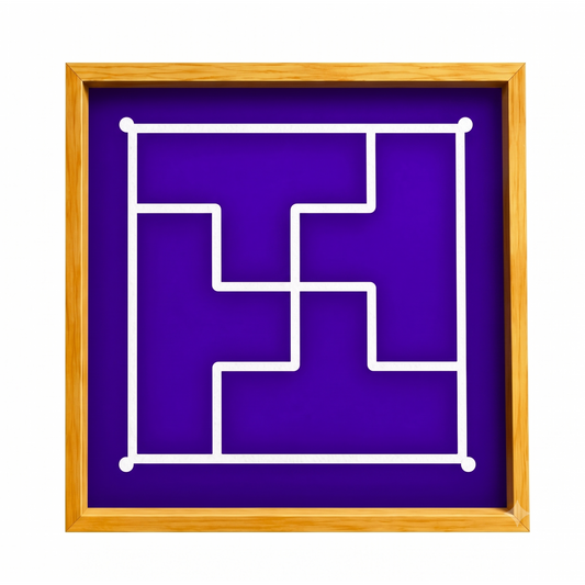 Swastika Padhmam Design 2 Yantra Rangoli wooden Stencil -Elevate Your Spiritual Space