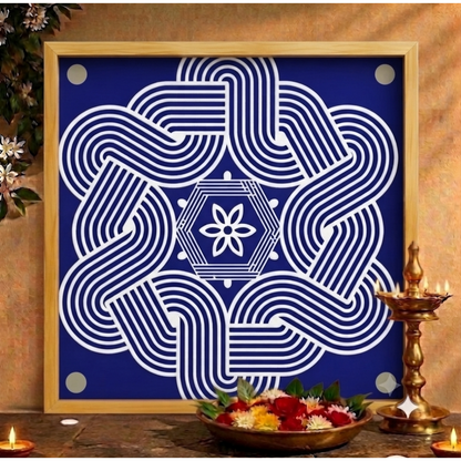 Rangly Big Free Hand Kolam Pack of 1 piece - WJ3005