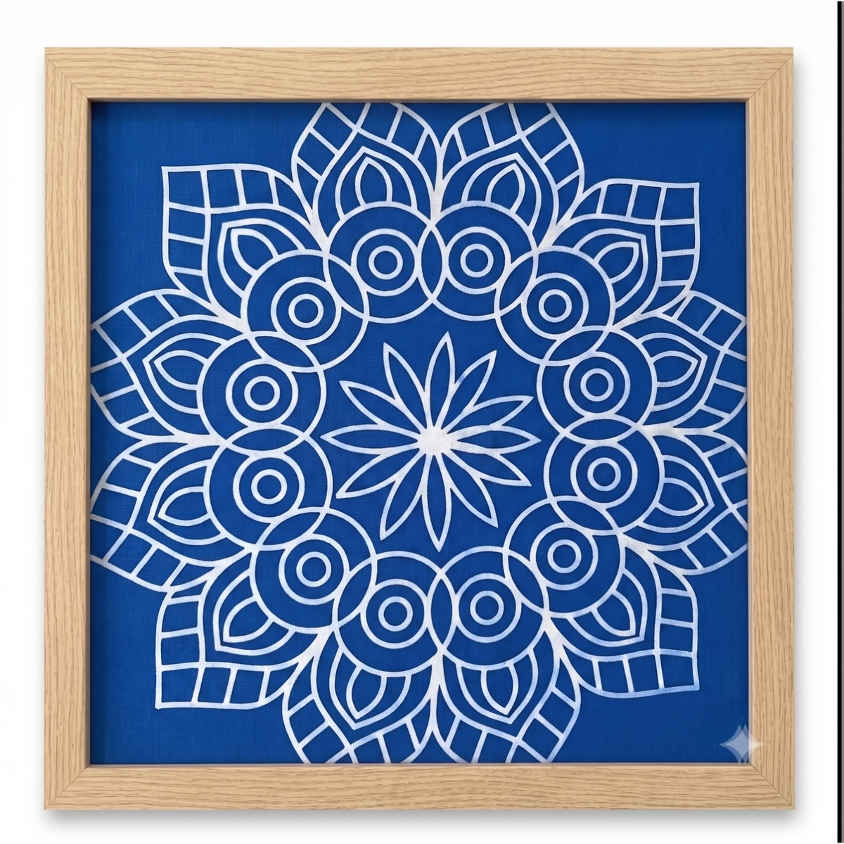 Rangly Big Mandala Kolam Stencil  Pack of 1 piece - WJ3003