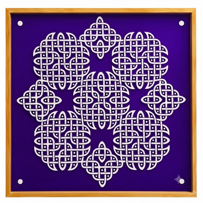 Rangly Divine Structured Pulli Big Kolam Stencil  Pack of 1 piece - WJ2416