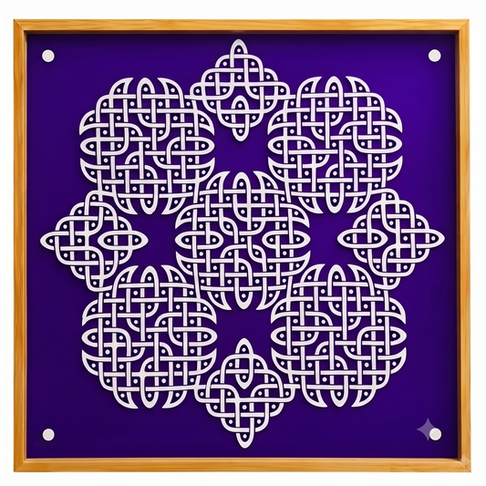 Rangly Divine Structured Pulli Big Kolam Stencil  Pack of 1 piece - WJ2416