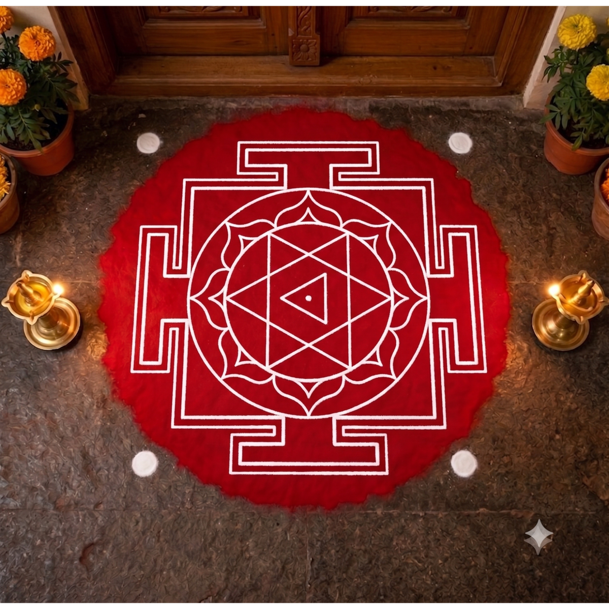 " Shri Baglamukhi Model 3" Aspect Yantra Dasa mahavidya Rangoli wooden Stencil -Elevate Your Spiritual Space