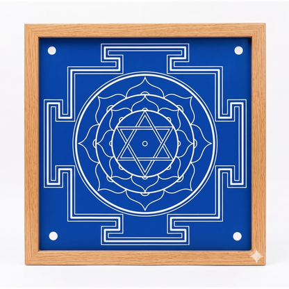 " Shri Bhubaneshwari Model 2 " Aspect Yantra Dasa mahavidya Rangoli wooden Stencil -Elevate Your Spiritual Space