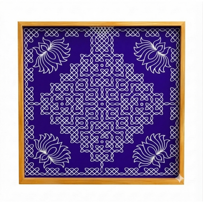 Biggest Lotus Pulli Kolam Stencil : 40 Inch -WJ4007 : Rangly