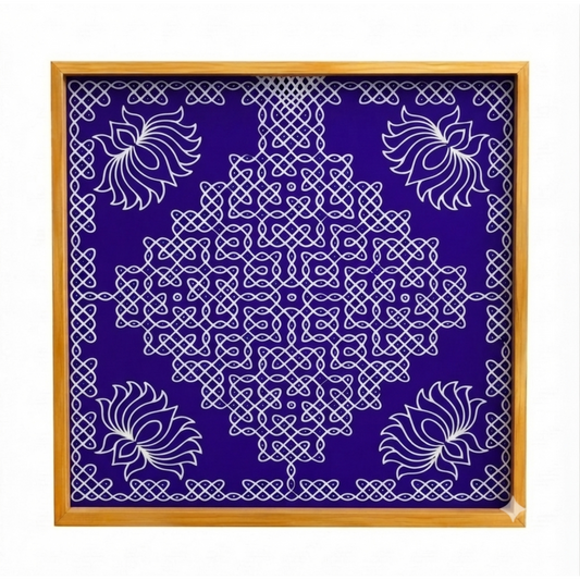 Biggest Lotus Pulli Kolam Stencil : 40 Inch -WJ4007 : Rangly