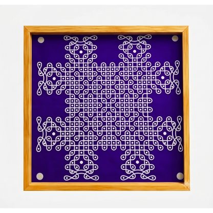 Rangly  Royal Classic Sikku Big Kolam Stencil  Pack of 1 piece - WJ2415