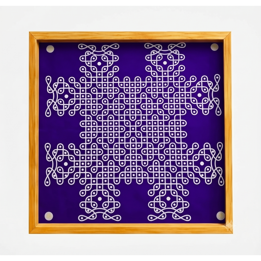 Rangly  Royal Classic Sikku Big Kolam Stencil  Pack of 1 piece - WJ2415