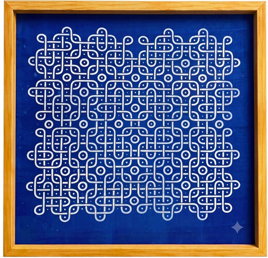 Rangly Broad Heritage Big Kolam Stencil  Pack of 1 piece - WJ2409