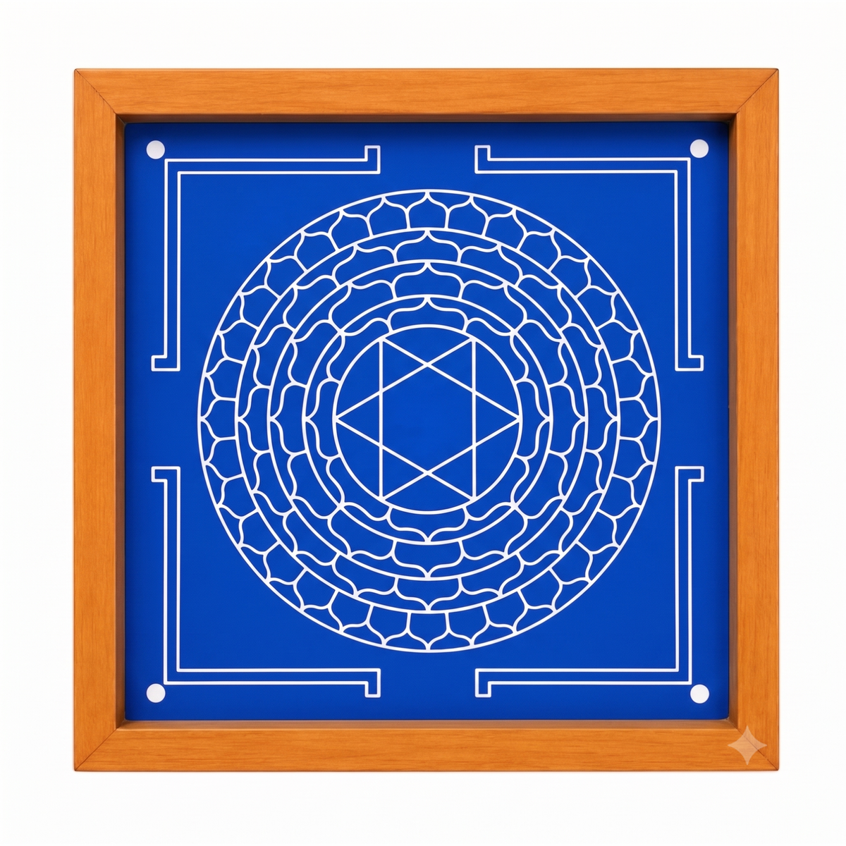 'Lakshmi Narasimhar' Yantra  Rangoli wooden Stencil -Elevate Your Spiritual Space