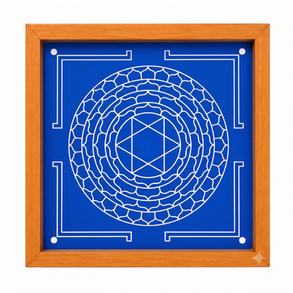 'Lakshmi Narasimhar' Yantra  Rangoli wooden Stencil -Elevate Your Spiritual Space