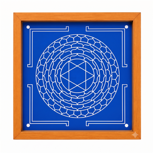 'Lakshmi Narasimhar' Yantra  Rangoli wooden Stencil -Elevate Your Spiritual Space