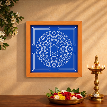'Lakshmi Narasimhar' Yantra  Rangoli wooden Stencil -Elevate Your Spiritual Space