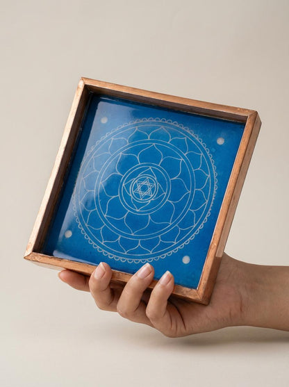 Rangly Sri Yantra Model 2  Rangoli Stencil Wooden 10x10 Inches Pack of 1 piece