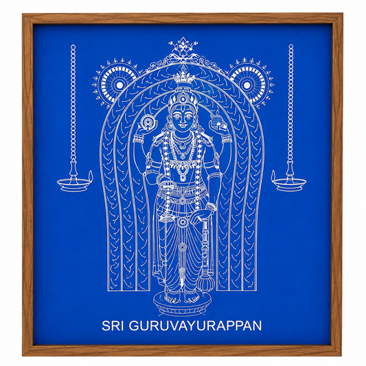 "துர்கா நமஸ்கார்" யந்திர ரங்கோலி மர ஸ்டென்சில் - உங்கள் ஆன்மீக இடத்தின் பொலிவை உயர்த்துங்கள்