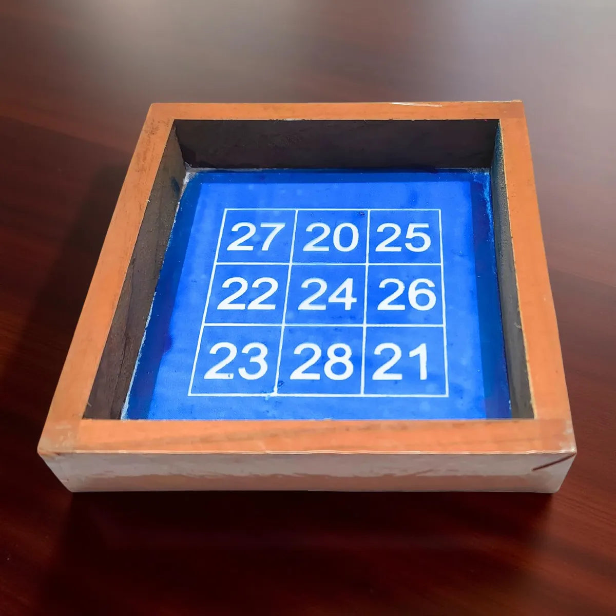 Rangly Kubera Number Rangoli Stencil Wooden, 5 × 5 Inches Pack of 1 Piece