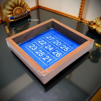 Rangly Kubera Number Rangoli Stencil Wooden, 5 × 5 Inches Pack of 1 Piece