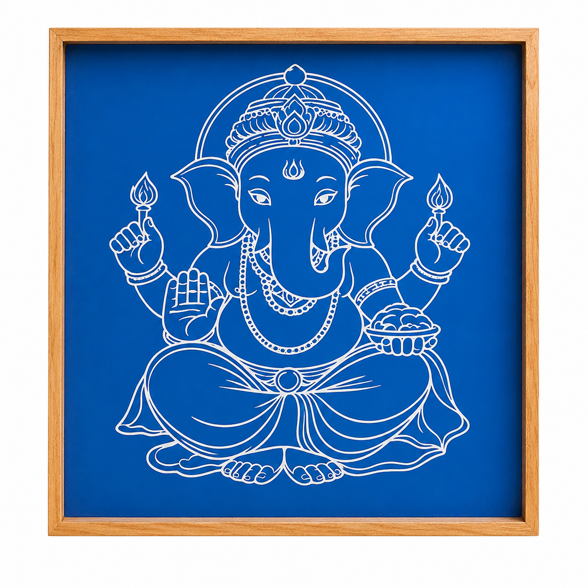 Rangly Jumbo " GANESH" God Face rangoli wooden Stencil -Elevate Your Spiritual Space