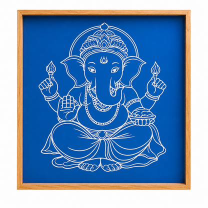 Rangly Jumbo " GANESH" God Face rangoli wooden Stencil -Elevate Your Spiritual Space