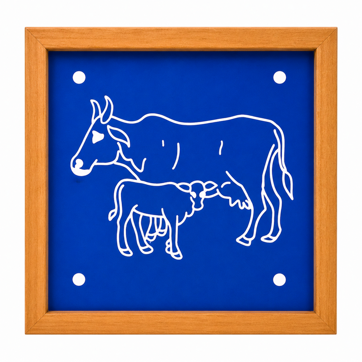 Rangly Komatha Kolam Rangoli Stencil Wooden,  5 × 5 Inches Pack of 1 Piece