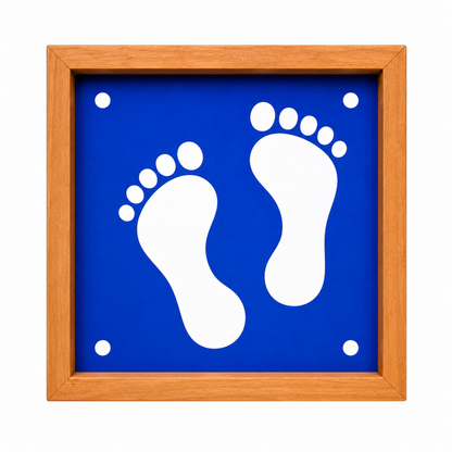 Rangly Lakshmi Pada Rangoli Stencil Wooden, 5 × 5 Inches Pack of 1 Piece