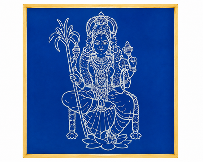 "Lalitha Tripura Sundari"God Face Rangoli wooden Stencil -Elevate Your Spiritual Space