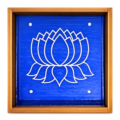 Rangly Lotus  Rangoli Stencil  Wooden 5x5 Inches  Pack of 1 Piece