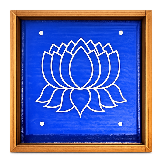 Rangly Lotus  Rangoli Stencil  Wooden 5x5 Inches  Pack of 1 Piece