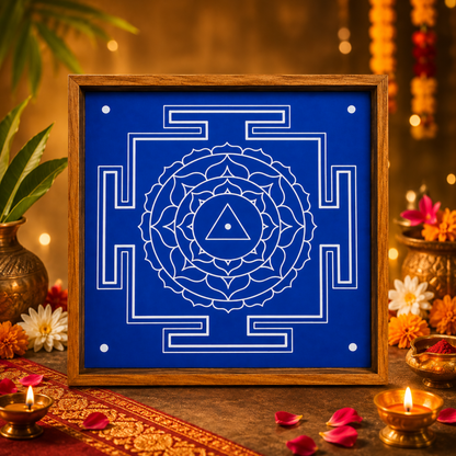 "Shri Matangi " Aspect Yantra Dasa mahavidya Rangoli wooden Stencil -Elevate Your Spiritual Space
