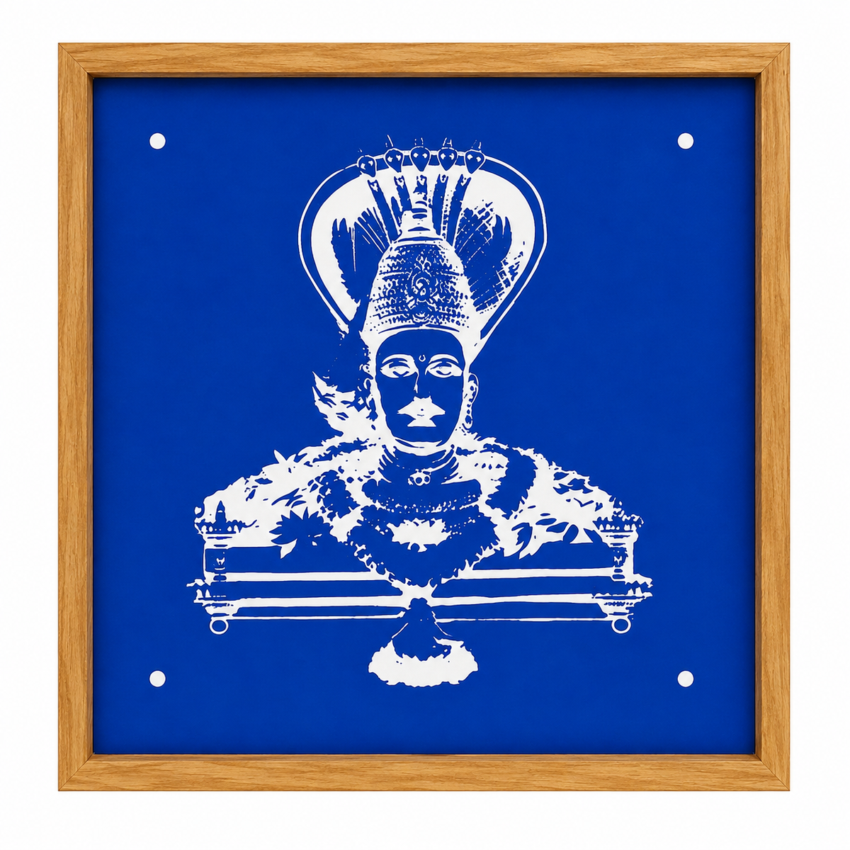 Rangly Mariyamman Rangoli Design Stencil Wooden 10x10 Inches Pack of 1 piece