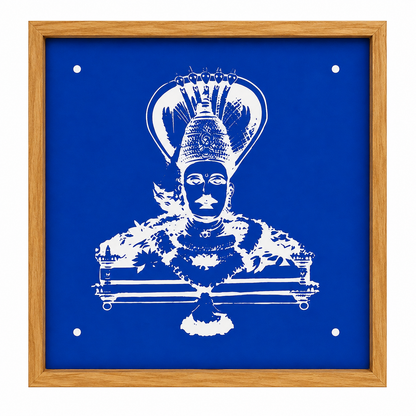 Rangly Mariyamman Rangoli Design Stencil Wooden 10x10 Inches Pack of 1 piece