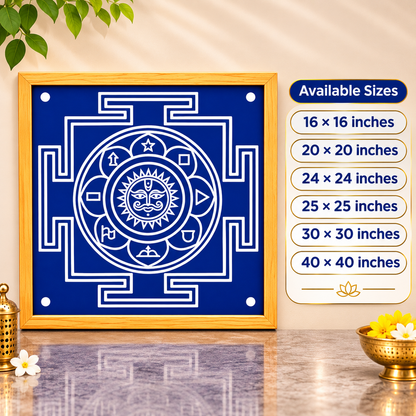 Navagraha model 7 Rangoli Stencil Wooden  Pack of 1 piece